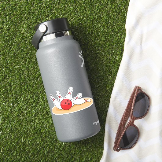 Bowling bal opvallende skittles sticker (HydroFlask Insitu)