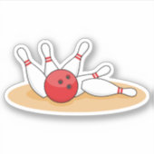 Bowling bal opvallende skittles sticker (Voorkant)