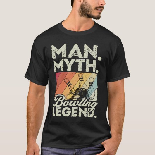 Bowling Bal Pin Bowler Strike Bowling Fanatic Bow T-shirt (Voorkant)