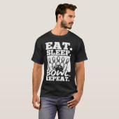 Bowling Bal Prikkel Bowler Strike Bowling Fanaticu T-shirt (Voorkant volledig)