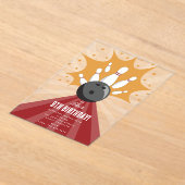 Bowling bal Strike Up Sommige Leuke Kinderen Verja Acryl Uitnodigingen (Laagn)