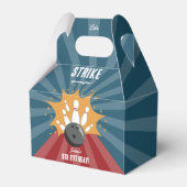 Bowling bal Strike Up Sommige Leuke Kinderen Verja Bedankdoosjes (Voorkant Zijde)