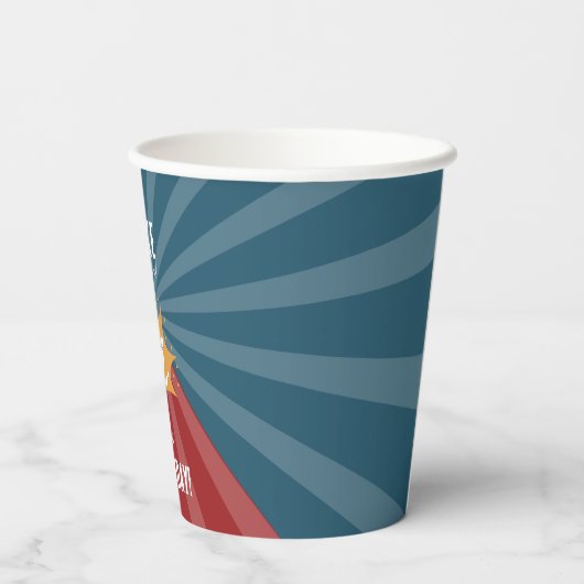 Bowling bal Strike Up Sommige Leuke Kinderen Verja Papieren Bekers (Achterkant)