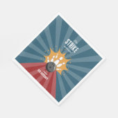 Bowling bal Strike Up Sommige Leuke Kinderen Verja Servet (Hoek)