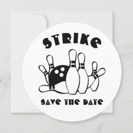 Bowling Ball, aangepast Save The Date