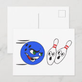Bowling Ball After Pins Briefkaart (Voorkant / Achterkant)