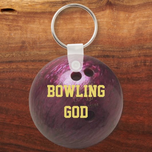 Bowling Ball Bekijk persoonlijke Sleutelhanger (Achterkant)