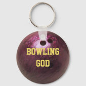 Bowling Ball Bekijk persoonlijke Sleutelhanger (Achterkant)
