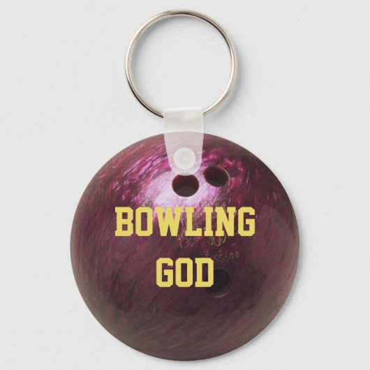 Bowling Ball Bekijk persoonlijke Sleutelhanger (Achterkant)