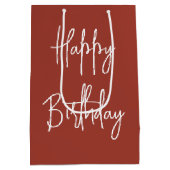 Bowling Ball Birthday Medium Cadeauzakje (Achterkant)