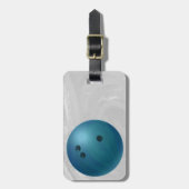 Bowling Ball Blue Bagagelabel (Voorkant verticaal)