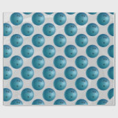 Bowling Ball Blue Cadeaupapier (Vlak)