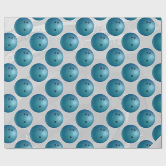 Bowling Ball Blue Cadeaupapier (Vlak)