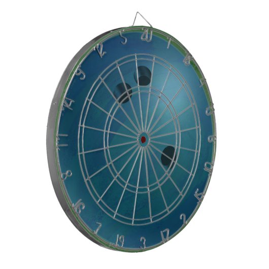 Bowling Ball Blue Dartbord (Voorkant Links)