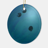 Bowling Ball Blue Keramisch Ornament (Links)