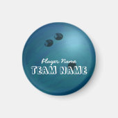 Bowling Ball Blue Magneet (Voorkant)