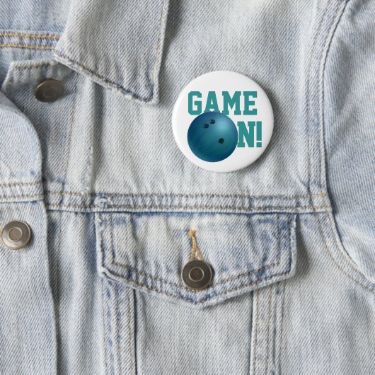 Bowling Ball Blue Ronde Button 5,7 Cm (In situ)