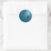 Bowling Ball Blue Ronde Sticker (Tas)