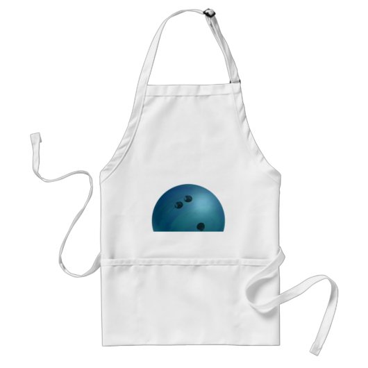 Bowling Ball Blue Standaard Schort (Voorkant)