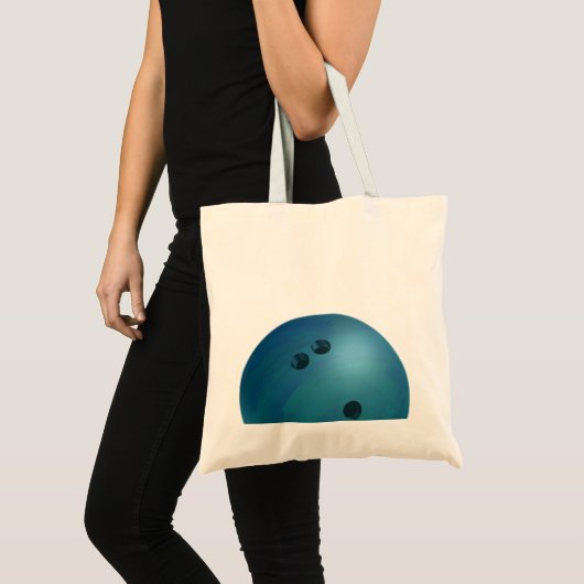 Bowling Ball Blue Tote Bag (Voorkant (product))