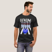 Bowling Ball Bowler Team Bowl toont Bowlers T-shirt (Voorkant volledig)