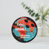 BOWLING BALL, bowling, jongens verjaardagsfeest Kaart (Staand voorkant)