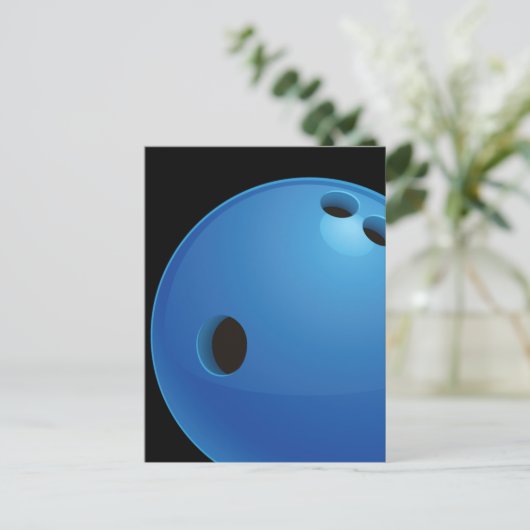 Bowling Ball Briefkaart (Staand voorkant)