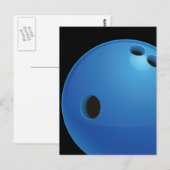 Bowling Ball Briefkaart (Voorkant / Achterkant)