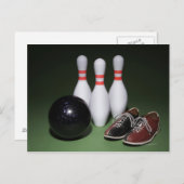 Bowling Ball Briefkaart (Voorkant / Achterkant)