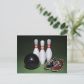 Bowling Ball Briefkaart (Staand voorkant)
