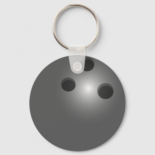 Bowling Ball Button Sleutelhanger (Voorkant)