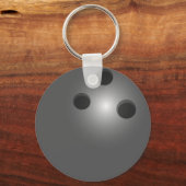 Bowling Ball Button Sleutelhanger (Voorkant)