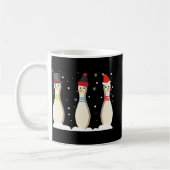 Bowling Ball Christmas Bowling Pins Santa Hat Gift Koffiemok (Links)