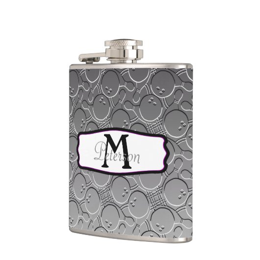 Bowling Ball Chrom: kijk patroon  Heupfles (Links)