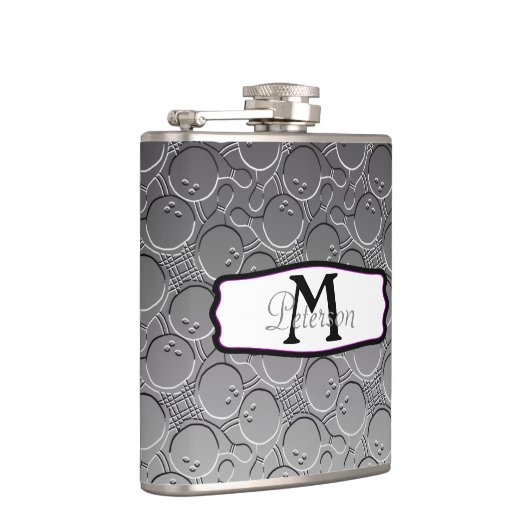 Bowling Ball Chrom: kijk patroon Heupfles (Rechts)