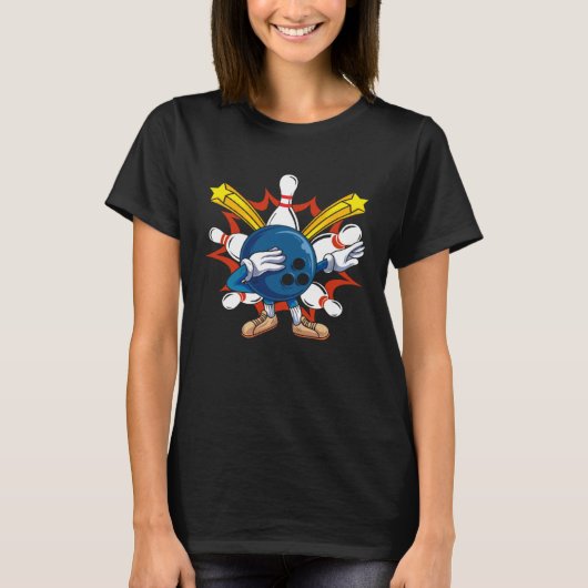 Bowling Ball Dabbing Bowling Players & Bowling T-shirt (Voorkant)