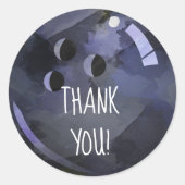 Bowling Ball Dank u Ronde Sticker (Voorkant)