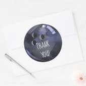 Bowling Ball Dank u Ronde Sticker (Envelop)
