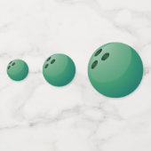 Bowling Ball Design Table Confetti (Achterkanten)