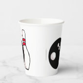 Bowling Ball en Pin-papierbekertjes Papieren Bekers (Links)