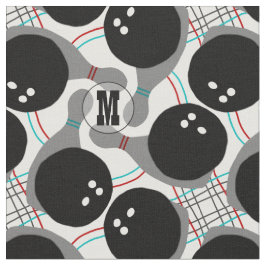 Bowling Ball en Pin Pattern  Stof