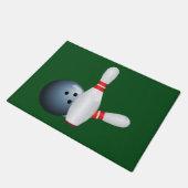 Bowling Ball en Pins,  Deurmat (Schuin)