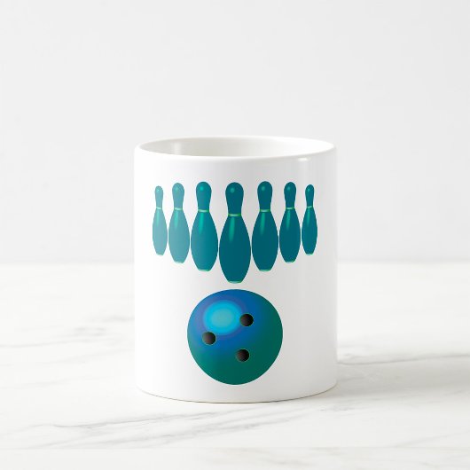 Bowling Ball en Pins Fun Sports Koffiemok