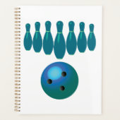 Bowling Ball en Pins Fun Sports Planner (Voorkant)