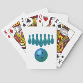 Bowling Ball en Pins Fun Sports Pokerkaarten (Achterkant)