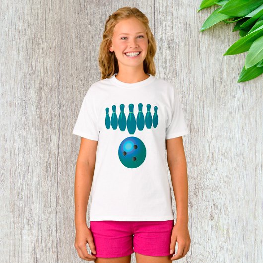 Bowling Ball en Pins Fun Sports T-shirt