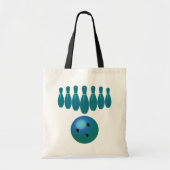 Bowling Ball en Pins Fun Sports Tote Bag (Voorkant)