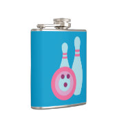 Bowling Ball en Pins Heupfles (Rechts)