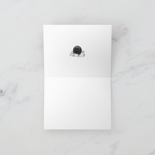 Bowling Ball en Pins Kaart (Binnen)