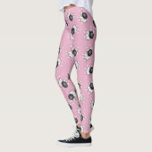 Bowling Ball en Pins Patroonroze Leggings (Links)